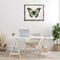 Stupell Industries Green Symmetrical Butterfly Framed Floater Canvas Wall Art Design by Elizabeth Medley